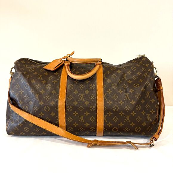Louis Vuitton Monogram Keepall Bandouliere 55 With Strap COA Included - Picture 1 of 15